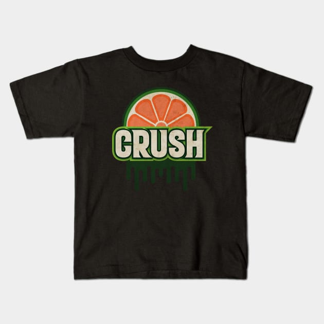 Vintage Green Crush Kids T-Shirt by CTShirts